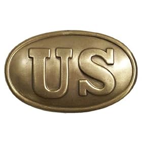  Civil War Us Union Army Brass Belt Buckle