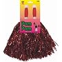 Metallic Red Pom Poms - Pack of 2