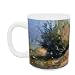Apple Bush with Fence (oil on canvas) by Gail Schulman - Mug - Standard Size