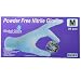 Global Glove 805PF Nitrile Glove with Rolled Cuff, Disposable, Powder Free, 8 mils Thick, 11" Length, Small (Case of 500)