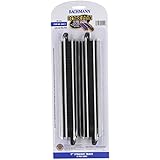 Bachmann Trains Snap - Fit E - Z Track 9" Straight Track (4/Card), Black Roadbed