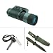 Yukon Advanced Optics 4x50 Night Vision Monocular(24027) + 10.5 Hunting Knife + firesteel fire Starter Includes hand strap carrying case and lens cover