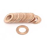 uxcell 銅パッキン　ワッシャー　カッパー　リング状　10mm x 18mm x 1mm　20個セット