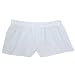 Seersucker Set Sail Blue Stripe Cotton Girl Boxers Mini Itty Bitty Shorts 1" Inseam, Covered elastic waist, 100% cotton,