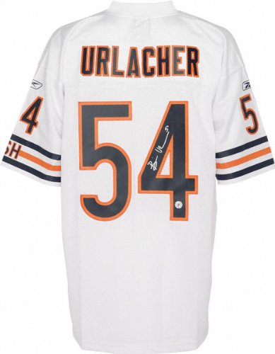 Mounted Memories Chicago Bears Brian Urlacher Signed White Jersey