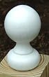 Primed Exterior Small Ball Top for 4x4 post [CAPITOL CITY LUMBER]