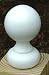 Primed Exterior Small Ball Top for 4x4 post [CAPITOL CITY LUMBER]