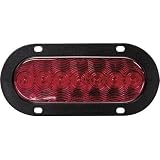 Peterson Manufacturing Piranha Oval LED Stop/Turn/Tail Trailer Light - 7 7/8in. x 3 5/8in., Flange Mount, Model# V423KR-3