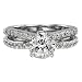 .85 CT E VS2 CERTIFIED ROUND DIAMOND RING -18K