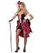 California Costumes Parisian Showgirl Set, Pink/Black, Small