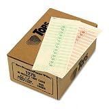 TOPS BUSINESS FORMS / 3-1/2 X 9 biweekly time cards for lathem, printed 2 sides, 500/box / TOP1275 / Sold as 1 Box / Mfr Part # 1275 \*/ 3-1/2 X 9 biweekly time cards for lathem, printed 2 sides, 500/