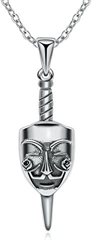 AMOFA s925 V for Vendetta Pendant Necklace