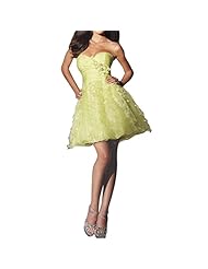 Strapless Lace-Up Chiffon/Polyester Sweetheart Cocktail Bridesmaid Dress/Party Dress 