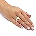 14k Yellow Gold-Plated Hammered-Style Band (10mm)