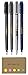 Zebra Fude Sign Brush Pen, Super Fine, Fine, Medium, Gray Ink, 4-pack,Sticky Notes Value Set