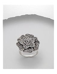 Marcasite Ring In 92.5 Sterling Silver