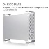 Macally GS350SUAB Hi-Speed eSATA/1394A/1394B/USB2.0 Storage Enclosure for 3.5inch SATA HDD