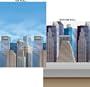 Giant City Buildings / Skyline / Roof Top Scene Setters Wall Mural, 2 Rolls, Indoor - Outdoor