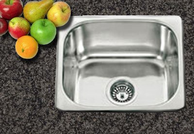 Inset Kitchen Sink Square Bowl Polished Finish (A18)