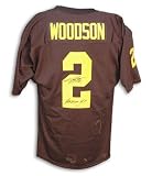 Charles Woodson Michigan Wolverines Autographed Blue Jersey with ''Heisman 97'' Inscription