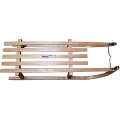 Idena 7900099 - Holzschlitten Davos, mit Namensfeld zum Beschriften, 100 cm