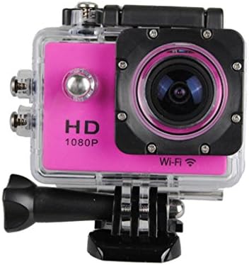Sport Action Camera, Longtian SJ4000 2.0 Inch 170 Degree Ultra-wide Angle Lens 1080P HD DV WIFI Waterproof Sports Action Camera Camcorder Recorder with Battery (Hot Pink)