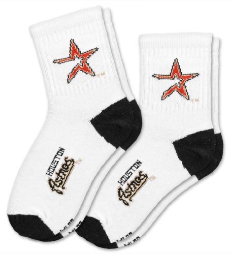 MLB Houston Astros Kid's Youth Socks, Size 7-9, (2 Pack)