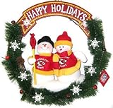Kansas City Chiefs 20'' Team Snowman Wreath