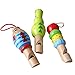 Baby Wood Whistle,YIFAN Cartoon Animal Wooden Whistle Educational Music Instrument Toy for Baby Kids Children - 1 Piece- Random Color