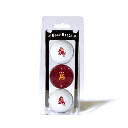 Arizona State Sun Devils Asu Ncaa Team Logo 3 Golf Ball Pack