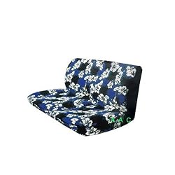 Universal-fit Hawaiian Bench Seat Cover - Blue Hawaii Hibiscus Floral Print