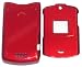 Motorola V3/ V3C Razr Razor Clip Shell Protective Hard Case Cover Skin - Solid Red