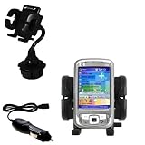 HP iPaq rw6800 Series Auto Cup Holder with Car Charger - Uses Gomadic TipExchange
