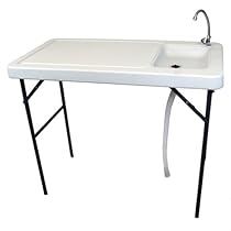 Big Sale Palm Springs Folding Portable Fish Fillet Cleaning & Hunting Table with Sink