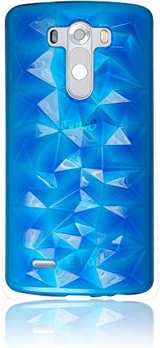 G3 Case, LG G 3 Case Crystal Jelly , Mobile Soft TPU Case (Blue)