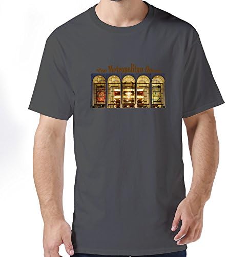 Kuangshi Men's The Metropolitan Opera O-neck T-shirts XXL DeepHeather