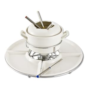 Godinger 10-Piece Fondue and Lazy Susan Set by 