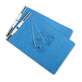 Pressboard Hanging Data Binder, 11 x 14-7/8 Burst Sheets, Light Blue