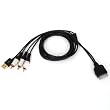 ATC Black Composite RCA AV Cable + USB for Apple iPad 16GB, 32GB, 64GB Wi-Fi and WiFi + 3G 5ft