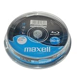 Maxell BD-R Blu-Ray 25Gb Printable Media - 10 Disk Spindle