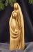 Sculpture Holy Family modern. Height 25 cm. Hand-carved from olive woodin the Holy Land._s-1