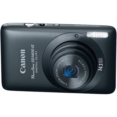 Canon PowerShot SD1400IS 14.1 MP Digital Camera with 4x Wide Angle Optical Image Stabilized Zoom and 2.7-Inch LCD (Black)