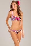 Betsey Johnson Deco Rose Underwire Bra Top