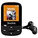 SanDisk Clip Sport 8GB MP3 Player with LCD Screen and MicroSDHC Card Slot- Black - SDMX24-008G-G46K (Renewed)