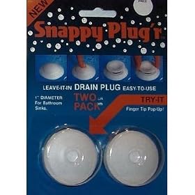 Buy ABC Products - 2-Pk ~ Snappy PLug'r - 1 inch - Leave-it-in - Drain Plug (For Bath... by dist by e & h company now!