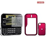 Nokia MAKO/Surge 6790 Combo Rubber Feel Rose Pink Protective Case Faceplate ....