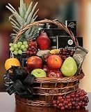 With Sympathy Fruit and Gourmet Basket