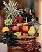 With Sympathy Fruit and Gourmet Basket