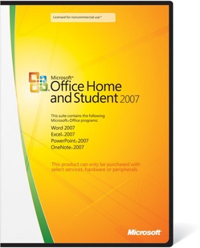 Microsoft Office 2007 Home and Student Edition--for purchase with PC Hardware only, 3 Users (PC)