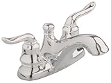 American Standard 4508.201.295 Princeton Two-Lever Handle Centerset Faucet with Metal Speed Connect Pop Up Drain, Satin Nickel